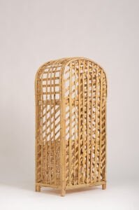 Dekoratif Hasır Raf Kitaplık Kapaklı