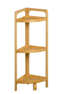 Bambu 3 Katlı Köşe Raf