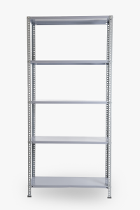 5 Layer Bolted Light Duty Shelf 200x43x93 cm Gray