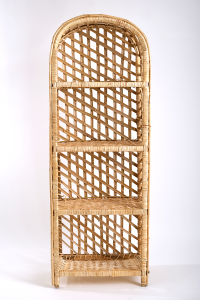 Wicker Shelf Bookcase Decorative Multipurpose Shelf