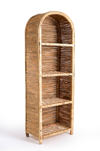 Wicker Shelf Bookcase Decorative Multi-Purpose Shelf (Closed Sides)