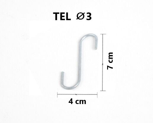 S Hook 50 mm 10 Pack