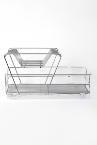 Dish Rack Dish Basket 2 Tier Plate Rack Chrome