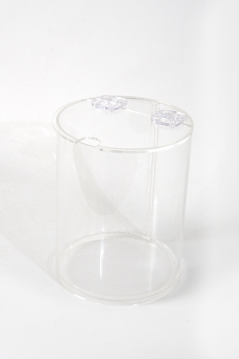 Round Display Box with Hinged Lid