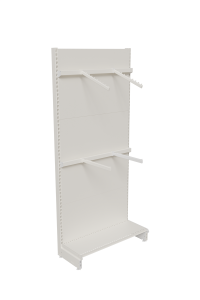 Metal Wall Shelf Hanger Holder Passing Panel H: 2060 L: 900 and ATG Straight Hanger ATG Curved Beaded Hanger
