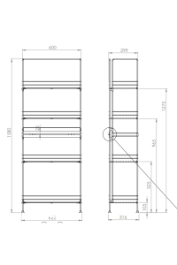 Acroraf Display Stand Black