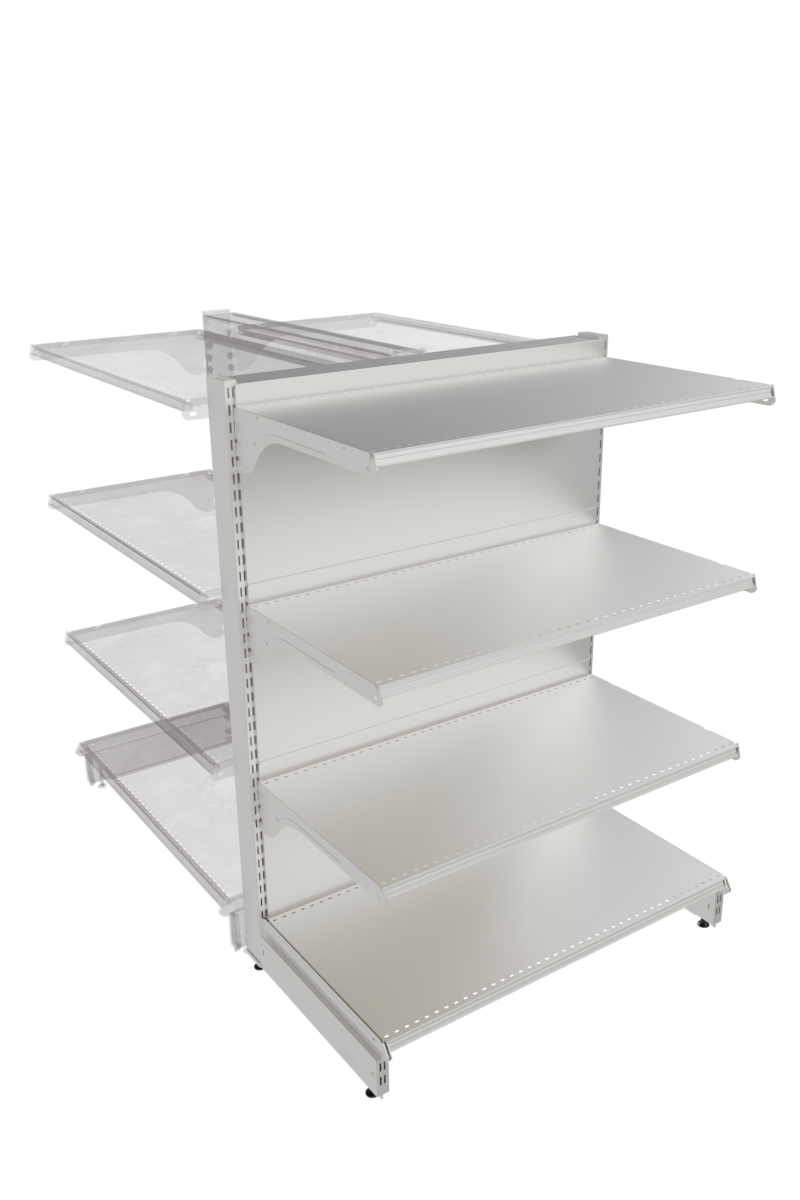 Metal Tek Yönlü Gondol Başı 1430x1000x500 mm Beyaz