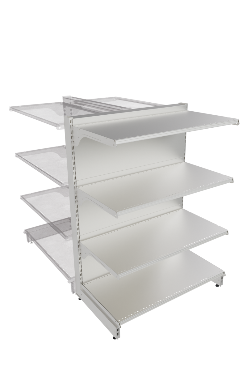 Metal Tek Yönlü Gondol Başı 1430x1000x500 mm Beyaz