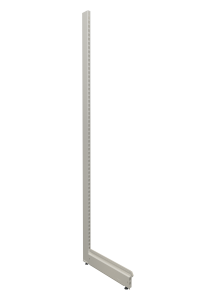 Metal Wall Shelf End Set 2270x500 mm White