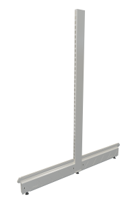 Double Sided Wall Shelf End Set 1430x500 mm White