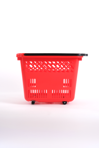 Tekerlekli Market Sepeti (Tekerlekli Alışveriş Sepeti) 54 L Kırmızı