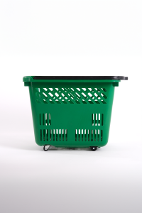 Wheeled Market Basket (Wheeled Shopping Basket) 54 L Green