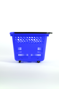 Wheeled Market Basket (Wheeled Shopping Basket) 54 L Blue