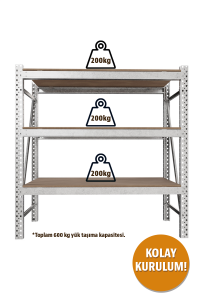 Heavy Duty Shelving Unit 180x180x60 cm