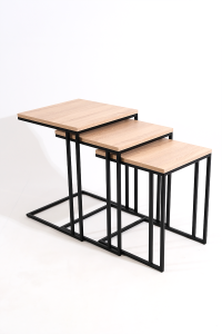 Wooden 3-Piece Nesting Table