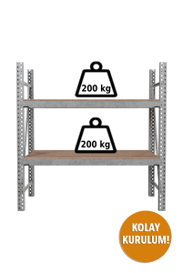Ağır Yük Raf Ünitesi 2'li H1800