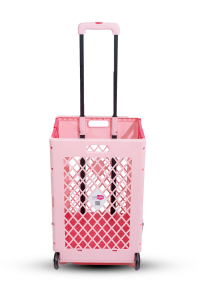 Folding Shopping Cart Pink