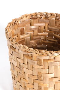 Kapalı Hasır Örgü Çiçek Saksısı H :26 cm