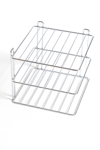Cupboard Shelf Organizer Plate Rack Chrome