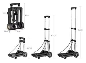 Four Wheeled Folding Cargo Package Trolley 25 Kg