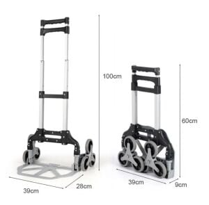 Katlanabilir Yük Taşıma  Arabası Altı Tekerlekli 70 Kg