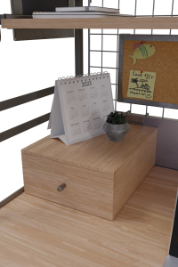 Özel Tasarım İki Raflı Ofis Bilgisayar Çalışma Masası