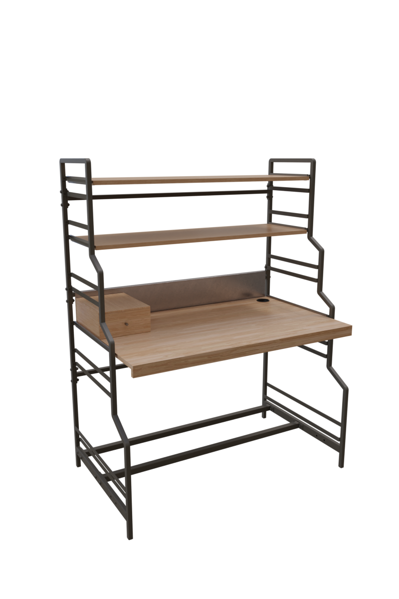 Özel Tasarım İki Raflı Ofis Bilgisayar Çalışma Masası