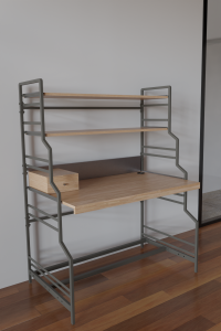 Özel Tasarım İki Raflı Ofis Bilgisayar Çalışma Masası