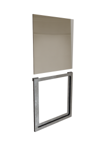 Special Design Two Shelves Office Computer Desk Mirror