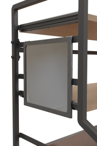 Special Design Two Shelves Office Computer Desk Mirror