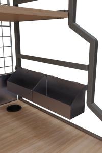 Özel Tasarım İki Raflı Ofis Bilgisayar Çalışma Masası Kalemlik