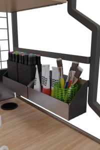 Special Design Two Shelves Office Computer Desk Pen Holder