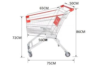 Metal Market (Alışveriş) Arabası 75 L