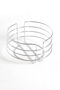 Round Bread Bowl and Presentation Basket Chrome