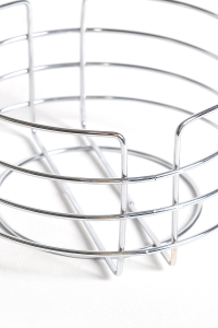 Round Bread Bowl and Presentation Basket Chrome