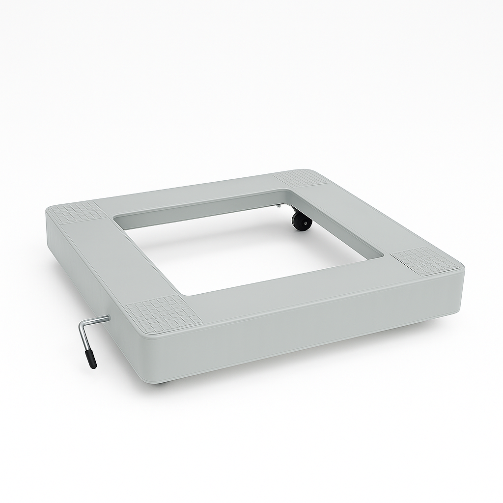 Tekerlekli Beyaz Eşya Altlığı Gri Renk