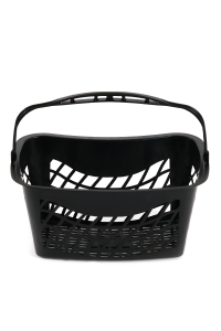 Plastic Market Hand Basket 26 L Black