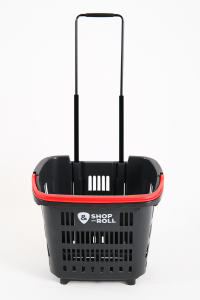 Tekerlekli Market Sepeti (Tekerlekli Alışveriş Sepeti) 34 L Kırmızı