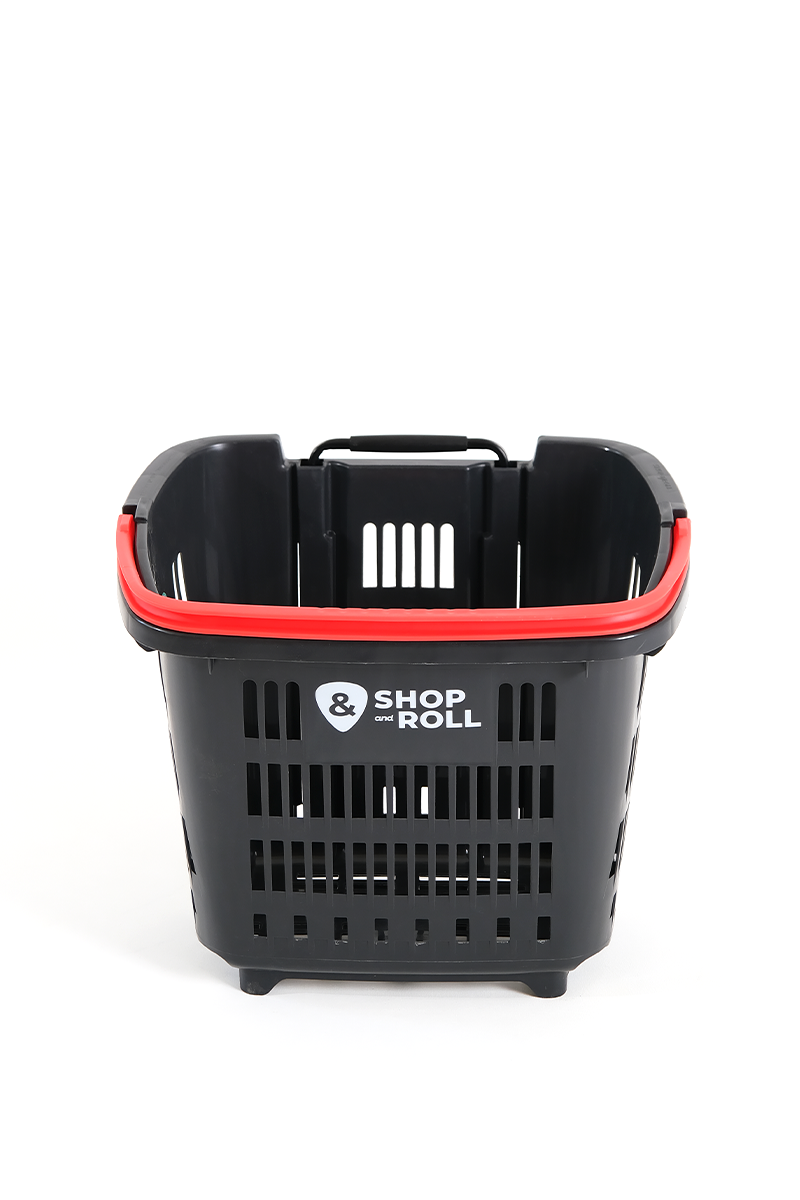 Tekerlekli Market Sepeti (Tekerlekli Alışveriş Sepeti) 34 L Kırmızı