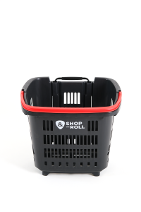 Wheeled Market Basket (Wheeled Shopping Basket) 34 L Red