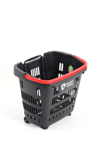 Tekerlekli Market Sepeti (Tekerlekli Alışveriş Sepeti) 34 L Kırmızı