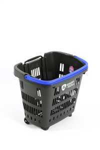 Tekerlekli Market Sepeti (Tekerlekli Alışveriş Sepeti)  34 L Mavi