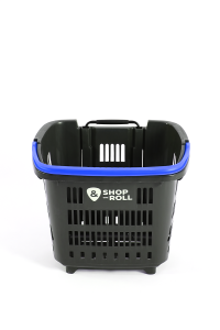 Wheeled Market Basket (Wheeled Shopping Basket) 34 L Blue