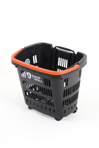 Tekerlekli Market Sepeti (Tekerlekli Alışveriş Sepeti) 34 L Turuncu