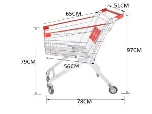 Metal Market (Alışveriş) Arabası 100 L